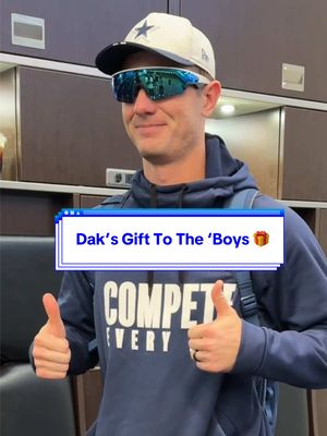 Dak’s gift to the ‘Boys 🎁 #DallasCowboys #NFL #DakPrescott #merrychristmas #Gift
