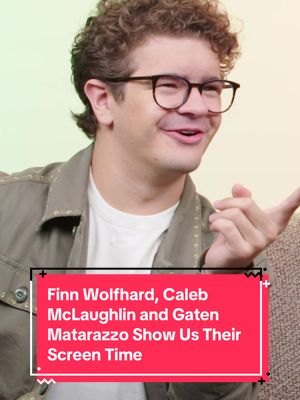 Which of the guys from #StrangerThings do you think spends the most time on his phone? Find out this and so much more in our latest episode of #ScreenTime now live at the link in bio. #GatenMatarazzo #CalebMcLaughlin  #FinnWolfhard 