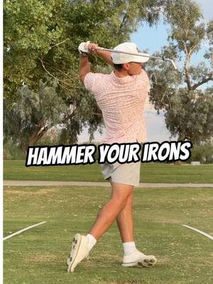 Compression feels. Hammer your irons — let the handle lead and the clubhead lag. #golf #golftips #compression #hammer