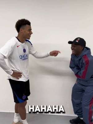 What does Doué think?👀🤣 #psg #doue #dembele🇫🇷 