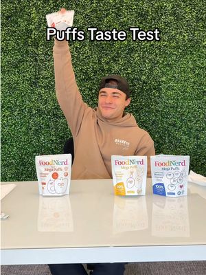 @Will DeVane blinde taste tests our Puffs 🥰 Looks like he loves them 👏🏼