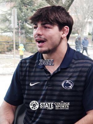 PJ Duke isn’t mad he’s just LOCKED IN 🔒🤣 👉 LinkTree in Bio for Full Episode on All Platforms • • • • #WeAre #WeArePennState #PennState #NittanyLions #CFB   @The College Sports Company 