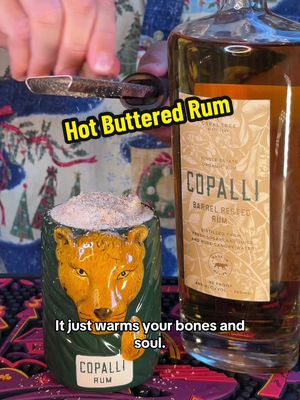 Hot Buttered Rum 🎄🧈🍹  I bet you already have the ingredients to make this recipe! This is my all-time favorite winter cocktail. It just warms your bones and soul, especially after a cold day of sailing.  It’s the most wonderful combination of richness, warming spices, and flavorful rum that makes this one of the best hot cocktails of all time. Words cannot express how comforting this beverage is, you just have to try it for yourself.  This batter also makes for a really great homemade gift 🎁  Hot buttered rum batter  2 sticks of butter  2 cups brown sugar  1/2tsp cinnamon  1/2tsp clove  1/2tsp black pepper  1/2tsp nutmeg  1/2tsp allspice  1tsp vanilla extract  In a sauce pan over low heat, whisk together all ingredients except for vanilla. Keep stirring until the butter and sugar have become one and there’s no longer a layer of butter floating on the surface. Turn off the heat and stir in the vanilla extract. Let cool slightly before pouring into a sealable container  Cocktail recipe  2oz aged rum  🇧🇿  2 tbsp buttered rum batter 🧈  6oz hot water 💧  (Optional whipped cream) 🐮  Begin by preheating a mug with hot water, then discard and add the ingredients. Slowly pour in hot water and mix to dissolve. Optionally you can garnish with whipped cream and freshly grated nutmeg.  Christmas aloha shirt is @Reyn Spooner  #hotbutteredrum #cocktailrecipe #wintercocktail #hotcocktail #rum
