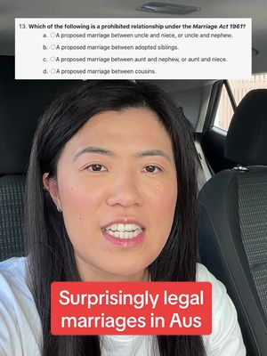 As an Australian celebrant I have to take an annual test every year and they always manage to remind us it’s still legal to marry your first cuz, unc, aunt, niece or nephew.  Christmas lunch just got spicier. Happy holidays!  #marriage #wedding #legaladvice 