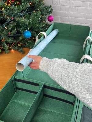 Wrapping doesn’t have to start in chaos. Once everything is organized in one place, the whole process slows down — no scrambling, no re-buying supplies you already own, just a clean, ready-to-go setup. It’s the kind of simple change that makes the holidays feel lighter before you even start wrapping. 🎄✨ #holidayorganizing #giftwrapstorage #littleelfproducts #organizedhome #christmasprep #wrappingseason