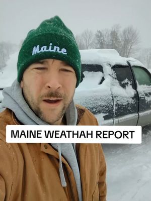 yhut. tell a friend. don't have no friggin powah  #maine #snow 