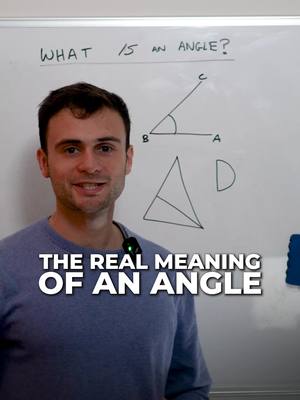 Many students think angles are curves or sizes, but they are really a measure of rotation.