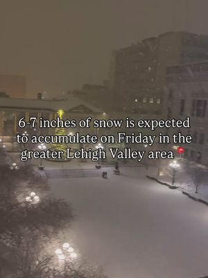 Have you heard? A significant winter storm is expected to impact the Lehigh Valley on Friday, with 6 to 7 inches of snow forecast. The National Weather Service says wintry precipitation will begin Friday afternoon and continue through Friday night, creating hazardous travel conditions. Temperatures will remain near freezing, and roads could become slippery as snow accumulates. Residents are urged to use caution, especially during the Friday evening commute. - - - - Our page is part of the @Towns_Of network, a startup focused on giving community builders tools for local events in small towns + regional hubs. Our goal is to create connectivity in the suburbs — you can join the waitlist for our platform in our bio. We hope to see you there!  #lehighvalley #lehighvalleypa #panews #eastonpa #allentownpa   