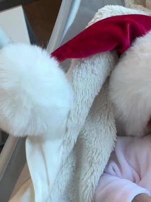 Smallest one I could find, mind you.  Merry Christmas everyone ❤️ Thank you so much for all the well wishes.  #newborn #babygirl #happychristmas 