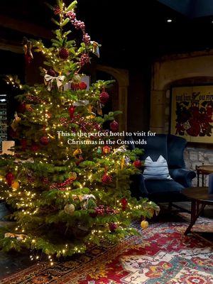Merry Christmas from the most festive hotel in the Cotswolds 🎄 📍 The Lygon Arms, Broadway #christmas #thecotswolds #christmastime #cosyvibes #cotswolds 