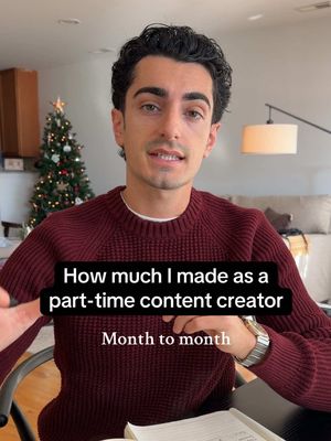 Here’s how much I made last year as a part-time content creator #contentcreator #creator 