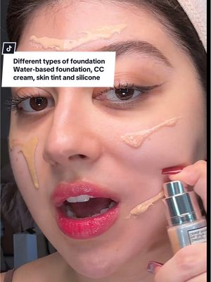 We have different types of foundation! What would work on you? Would a water-based foundation be good for you or a silicone based foundation not to mention we have skin tint and CC creams but what are they even? What’s good for mature skin and what’s good for a no make up makeup look? i’ll teach you how to in this beginner, friendly makeup tutorial. - The water-based foundation I used is @ChanelOfficial  LES BEIGES WATER-FRESH COMPLEXION TOUCH The silicone based foundation I used @YSL Beauty all hours foundation Cc cream is @IT Cosmetics your skin but better Skin tint is @milkmakeup hydro grip 12 hour hydrating gel, skin tint - #makeupforbeginners #makeup #makeuptutorial #howtodomakeup #foundation 