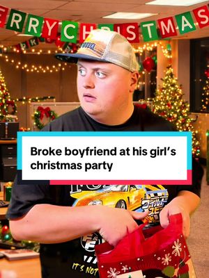 Broke boyfriend at his girl’s Christmas party #comedyskit #funnyskit #brokeboyfriend 