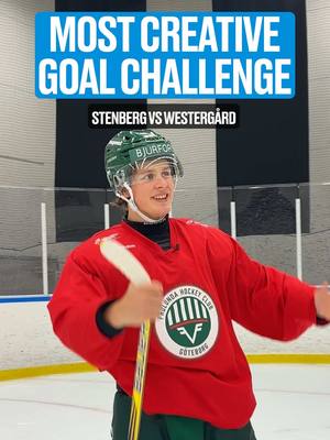 Which goal is the winner?  #WorldJuniors puck drop is just around the corner. We met up with Ivar Stenberg 🇸🇪 and Max Westergård 🇫🇮 ahead of the action for some pre-tournament challenges.  #MysteryMinis #BauerHockey #hockeytiktoks #hockeytok 
