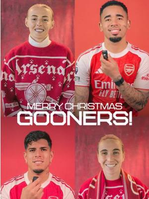 A message from our Gunners across the club 🥰 We hope you're having a wonderful day, Gooners 🎄 #afc #arsenal 