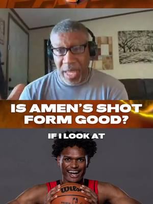Does Amen Thompson have good shooting form at least? 🤔 #NBA #basketball #amenthompson #rockets #nbabasketball