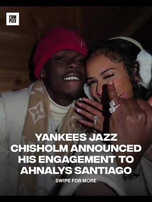 Congrats to Jazz Chisholm on his engagement to Ahnalys Santiago 👏 (🎥: @Jazz Chisholm Jr👑) 