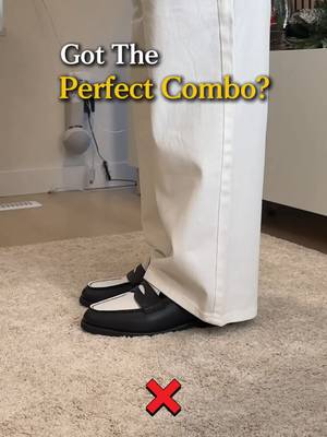 Stop ruining your outfits with the wrong shoes! ❌ Small changes make the biggest difference in your fit. Whether it's the trouser break or the sock color, here is how to nail the perfect combo every time. ✅ #menspants #mensshoes #mensstyletips #footwears #mensoutfits 