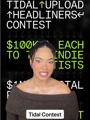 🚨FINAL DAYS TO WIN $100K! Upload your music by 12/31. 9 life-changing opportunities left. $1M total. How to enter:  👉 Upload your track directly to Tidal for a chance to win (hit the  button in the Tidal app) 👉  Make sure you own the rights to your music, that your uploaded track is set to public and you connect your Cash App account (prizes paid via the official $Tidal Cash App account) 👉 Link in bio for more details. In the video: @Amberliz Mateo: Pop and Latin Editor @immortaljuan: Hip-Hop and R&B Editor @Tonya Charisse: Gospel/Christian and Reggae/Dancehall Editor + Music Programming Brad: Jazz and Tidal Magazine Editor Philipp: Legacy Hip-Hop and Dance/Electronic Editor + Global Programming #uploadheadliners #tidalupload NO PURCHASE NECESSARY. Ends at 11:59:59 PM ET on 12/31/2025. Open to legal residents of 50 US and DC, 18+ who have a US Tidal account. Void where prohibited. For complete Official Rules, go to tidal.com/terms/upload-headliners