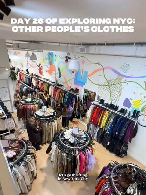 December 26th & we’re going thrifting in NYC! I just had to check out @Other People’s Clothes when i heard about it & it was so cutie! I’ll definitely be back to try on pants when I have the energy😂 See ya tmrw!! #nyc #nyclife #nycthrift #nycthrifting #thriftwithme 