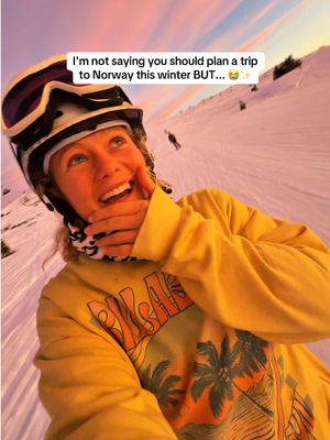 But I mean… it’s pretty magical🥰💫 Growing up in Norway, I always took it for granted. But after traveling the world for 7 years, I’ve realized just how blessed I am to call this place hom❄️🎿 Norway is absolutely incredible😍 even the winters I once disliked now feel magical. Snow-covered mountains, bright blue skies painted pink, and a quiet beauty that stays with you. I’m so proud to be from Norway. 🥹✨ #Norway #VisitNorway #NorwegianNature #WinterInNorway 