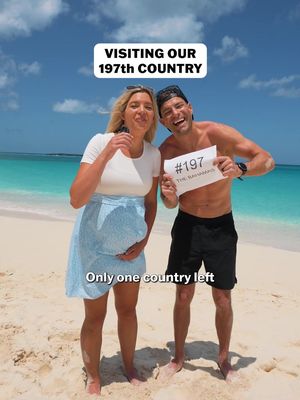 ONLY 1 COUNTRY LEFT!!! 💫😊 We'd love for you to follow our journey as we visit all 198 countries! And share this with someone you want to travel with. 🌍 This video is a repost of when we visited our 197th country earlier this year! Still can't believe we have visited 99% of the countries in the world together. As many of you know, we intentionally saved the Bahamas to be our last country, but we are now waiting for a better time to visit Sudan, and that will be our final country. We can't wait to share country 198 with you next year, and in the meantime raise our baby and share more of our favorite destinations and experiences to help YOU plan your travels. 🌍 We are SO grateful for this journey. For the time together, the places + experiences we never imagined we'd have, the strangers turned friends who helped us along the way, and for all of you following along. 🌍 If you're new here, we're on a mission to visit every country in the world 🎉 We share travel tips on the best places in the world to visit! Thank you so much for following along and sharing our journey! - @HudsonAndEmily #worldtravel #worldtrip #travelers #americantravelcouple #travelcouple #travelcouples #travelgram #travelreel #everycountry #travel