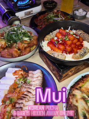 Hidden away on the 5th floor in K-Town is Mui, a modern Korean pocha and bar. Our favorite dish was the miso motsunabe, a Japanese hot pot with intestines, perfect for a cold day like today. The Chicken Popper with Scallion Salad was also a must! Everything is great for sharing! #nycktown #ktownnyc #nyceats #eatingnyc #koreanfood