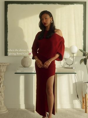 Happy Holidays everyone 😌 dress: AFTER studios LA shoes: @SAINT LAURENT  earrings: @Tuckernuck 