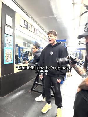 Matt Rife at Diamond Gym with Haddy and Unc #gym #motivation 