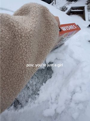 cereal box > ice scraper #snowstorm #justagirl #snowday 