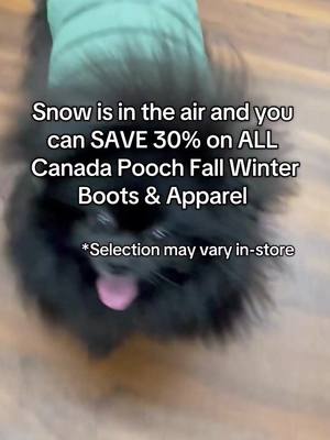 Tomorrow is the last day to save 30% on ALL Canada Pooch Boots & Apparel! Help your pet bundle up for the Canadian winter with these quality pieces. Selection may vary by store. Shop until Dec 28: https://www.petvalu.ca/brand/canada-pooch?shop_your_way=Sale