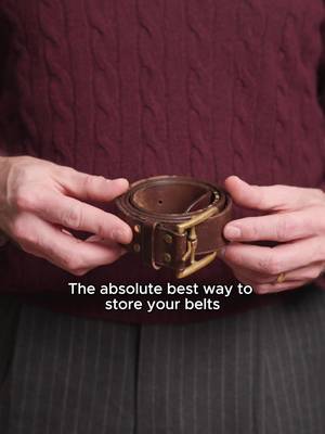 What is the best way to store your belts efficiently? Some say to hang them from a hanger, which isn't my favorite method because it takes up a lot of space. Others advocate for simply rolling them up but the problem with that is, well, they don't actually stay rolled up. I have found the most brilliant and efficient solution for storing belts and today I'm sharing that technique.