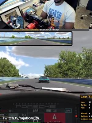 this was really not dude’s fault, i just didnt lift … #simracing #iracing #rajahcaruth #twitch #streaming 