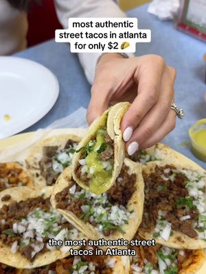 this is San Pancho Taqueria🌮 what are the most authentic street tacos in Atlanta? #streettacos #roswell #tucker #atlantafood 
