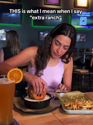 a side of burger with my ranch meal>>>>>>>>>