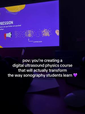 BTS of me creating my very first course!! I’m the instructor, lesson planner, editor, graphic designer, lol the list goes on and on.  I KNOW this will completely change the way ultrasound students learn physics. Fun videos, lesson notes, quizzes, a student community, etc. If this looks like this would be helpful for you, join the early access waitlist to be a part of my founding cohort! 💜 #ultrasoundphysics #sonographystudent #spiexam #ardms 
