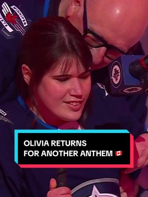 Replying to @Rae Rae 2.0 Olivia Steadman is back to sing the anthem 🇨🇦 ❤️ #NHL #winnipeg #hockey #ohcanada 