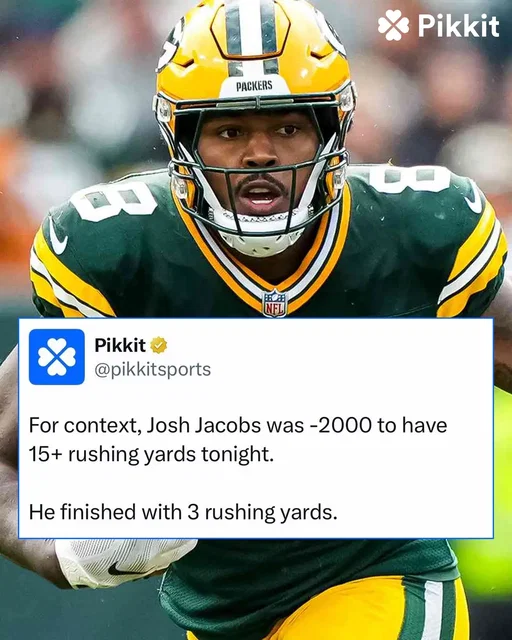 Not the best night for Josh Jacobs and the Packers #nfl #footballtiktok #greenbaypackers #packers