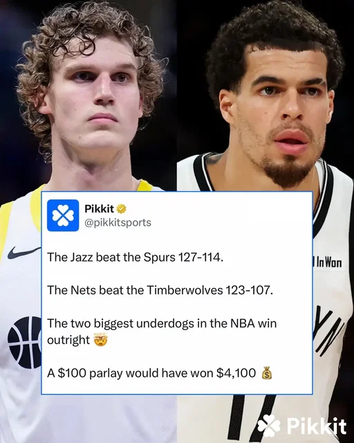 The Jazz beat the Spurs and the Nets beat the Timberwolves 🤯 #NBA #basketballtiktok #nets #jazz 