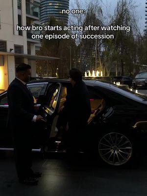 bro thinks he’s kendall roy 💼😭 @taylorgroupae #succession #kendallroy #londonchauffeur #luxurylifestyle #luxury 