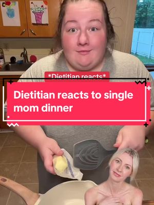 It makes me sad that people will inevitably see a mom doing this and try to shame her for feeding her kids smiley fries and processed foods. But what I see is a mom getting dinner on the table with the help of some convenience foods that contain protein and fibre, and pairing it with some fruit for extra nutrients. Love it @Mama J #easydinner #cookingdinner #familyof8 #singlemom #easymeal 