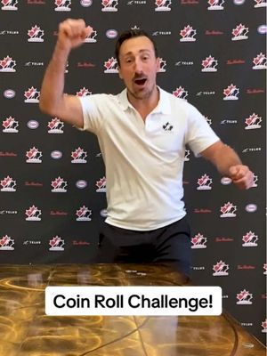 Another day, another challenge! Which of these Olympic hopefuls can successfully roll a coin into a fork? 🤔 #MilanoCortina2026 #HockeyCanada #challenge #TeamCanada #NHL @Team Canada @NHL @Florida Panthers @San Jose Sharks @Vegas Golden Knights @Canadiens Montréal @Dallas Stars @Colorado Avalanche @Edmonton Oilers @Tampa Bay Lightning @LA Kings 