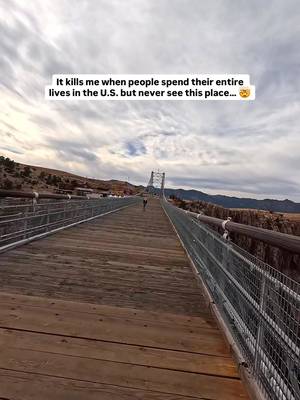 This might be one of the most breathtaking experiences in Colorado.🤯 📍 Royal Gorge Bridge & Park, Cañon City, Colorado Standing 956 feet above the Arkansas River, this is one of the highest suspension bridges in the world. You can walk across it, take the gondola over the canyon, or lean all the way in with the skycoaster and zipline. No other spot gives you this kind of view over Colorado’s grandest canyon. 📌 Add this to your USA bucket list #royalgorge #royalgorgebridge #visitcolorado #usatravel  ⚠️ Disclaimer: Drone use is strictly prohibited at the Royal Gorge Bridge & Park. We received written approval as part of a partnership with the Royal Gorge Region. Do not fly a drone here unless you have explicit written permission.