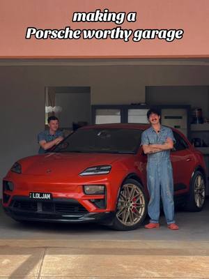Now we've got a garage to match the @Porsche #interiordesign #renovation #garage #porsche #porschemacan  