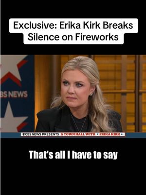 Exclusive: Erika Kirk Breaks Silence on Fireworks