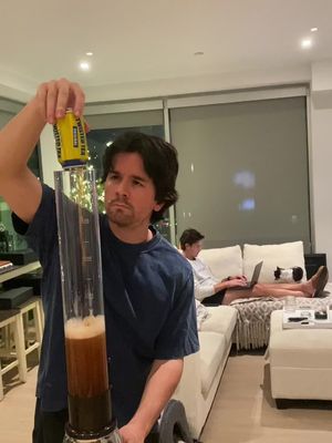Casual Beer Tower. @Gavin McHugh @Empty Netters @Twisted Tea 