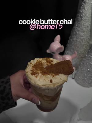 Meet your new winter love language: Cookie Butter Chai 🤎✨ Created by the amazing @kayla.moniqueee, this one layers TAZO Classic Chai Latte with cookie butter, your fave milk, and a cookie-butter cold foam. Finished with biscotti crumble + a little cookie moment on top. 100% extra. 100% worth it.
