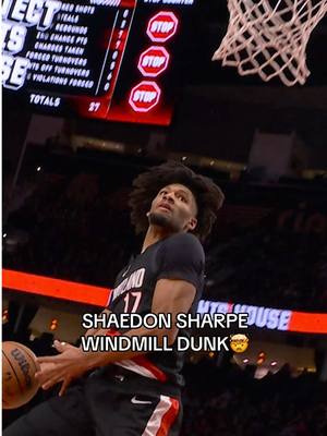 EXCUSE ME SHAEDON?!?!😳😳😳 #shaedonsharpe #dunk #slam #trailblazers #NBA 