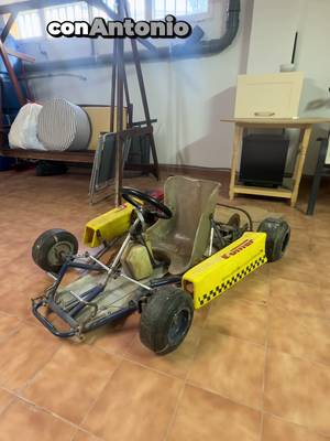 Este es el primer coche de carreras de mi vida! Os lo enseño! #karting #vintage #fernandoalonso 