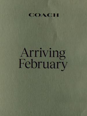 It’s the season for new beginnings, and we’re taking part. This February, Coach turns the page on a whole new chapter. Stay tuned 💫.  #CoachNY 
